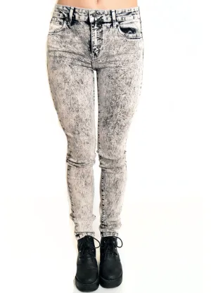 Kill City Hi Wire Acid Snow Wash Stretch Twill Jeans