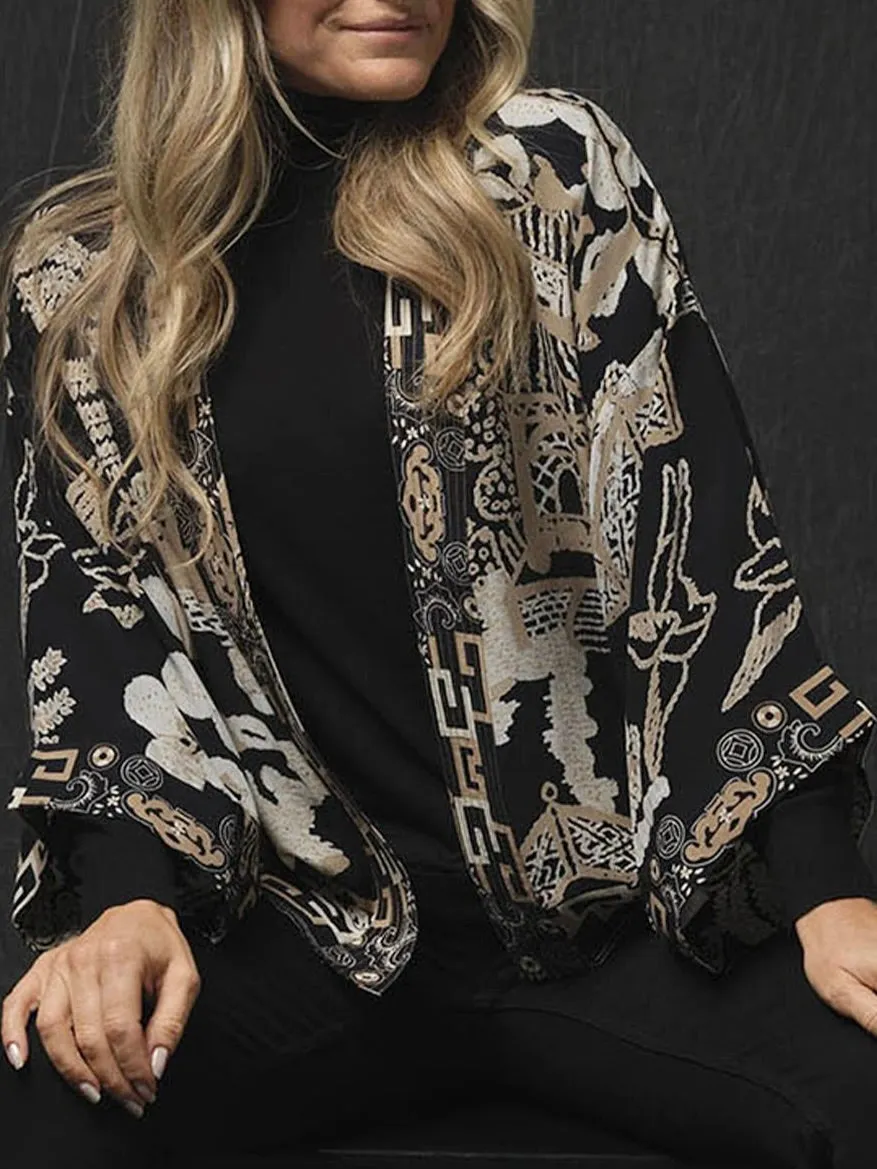 Kimono Jacket - Black Willow