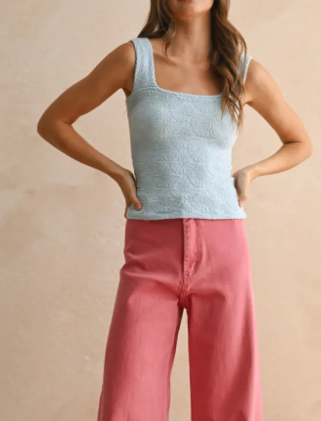 Laura Detailed Textured Knit Top