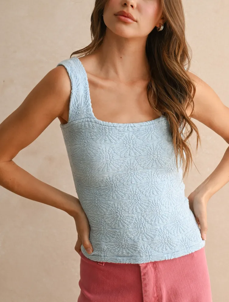 Laura Detailed Textured Knit Top