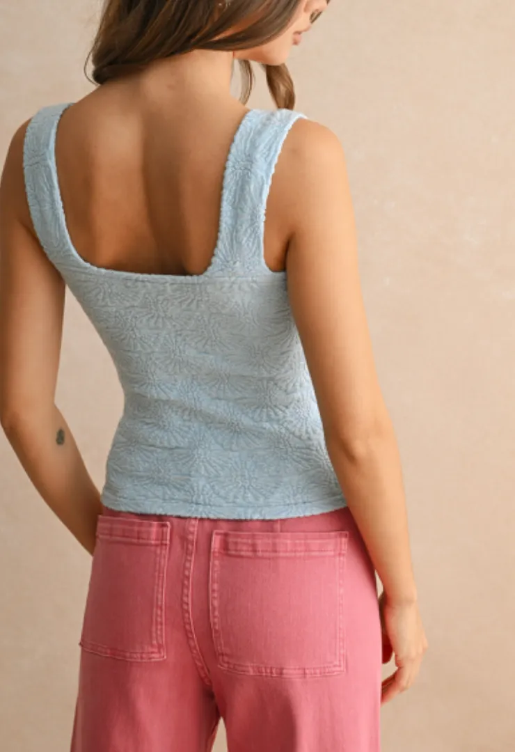 Laura Detailed Textured Knit Top