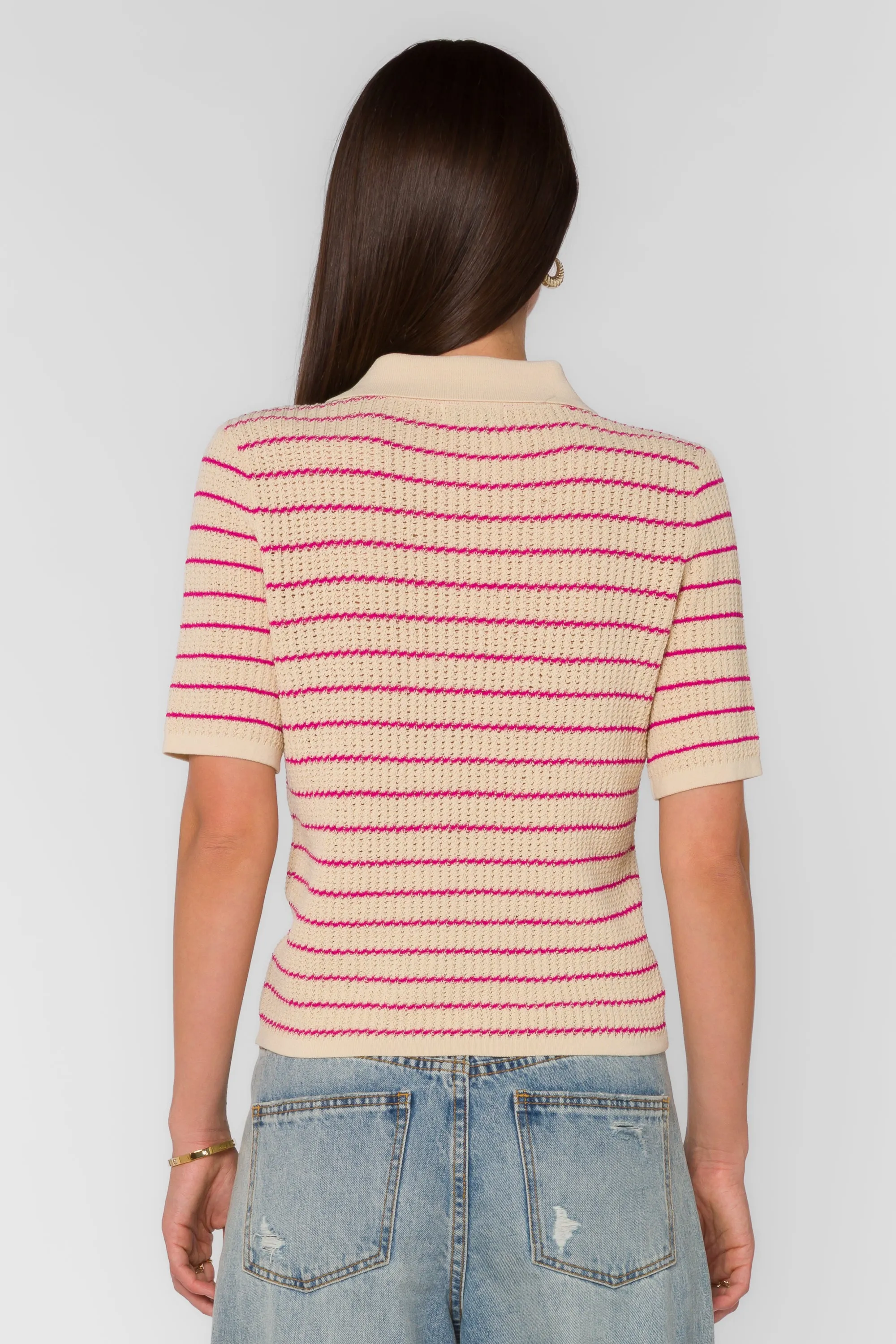 Laurie Fuchsia Stripe Top