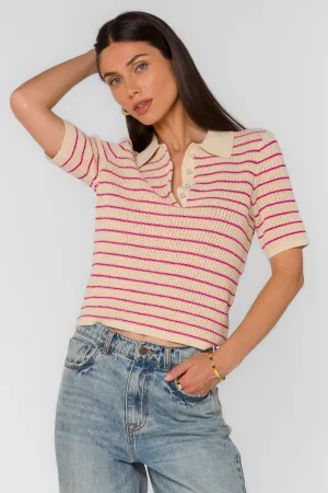 Laurie Fuchsia Stripe Top