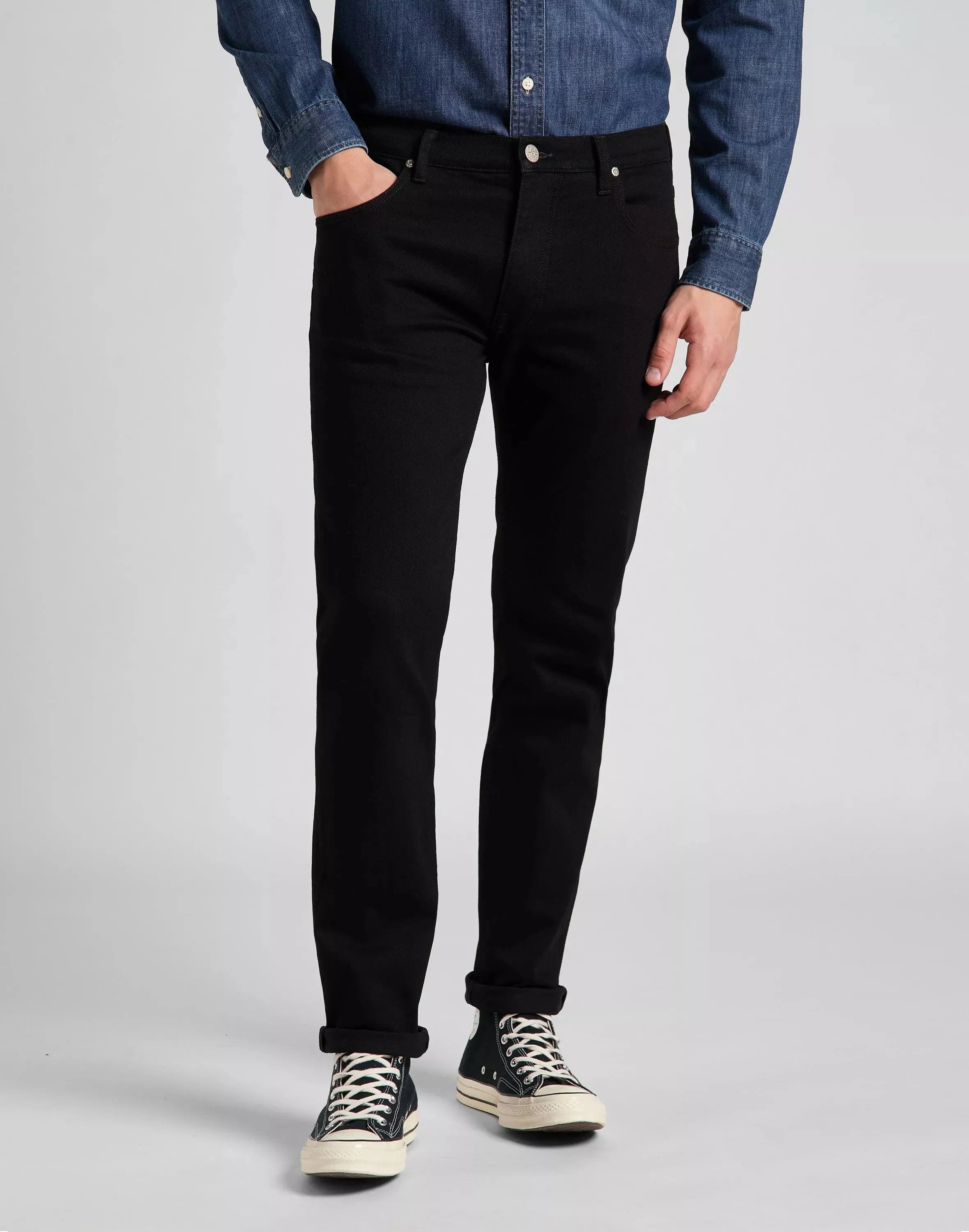 Lee Jeans Daren Straight Fit Jean In Black