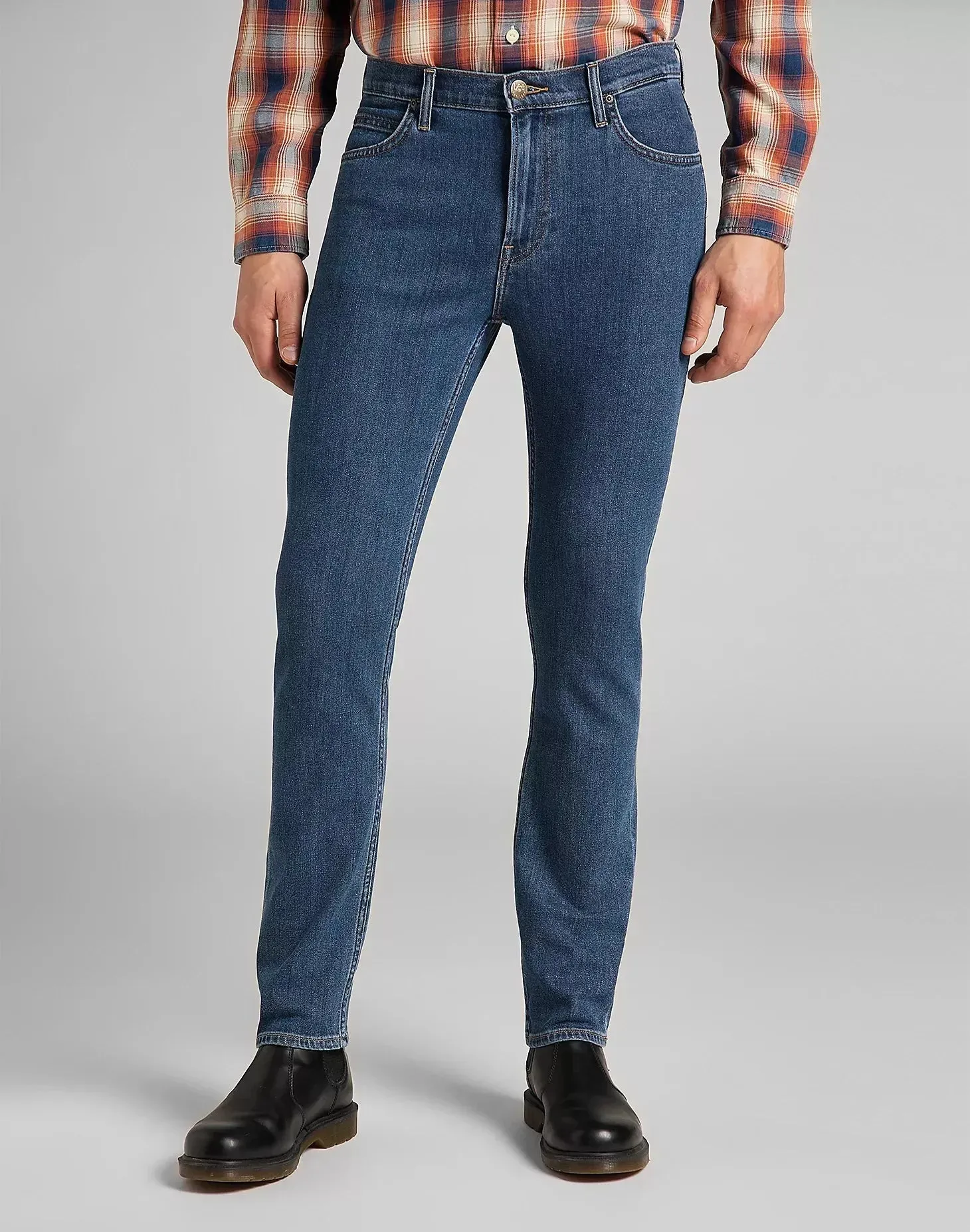 Lee Jeans Rider Slim Fit Jean In Mid Stone Wash