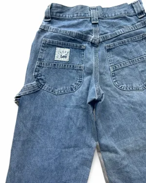 Lee vintage 90s light wash carpenter kids jeans