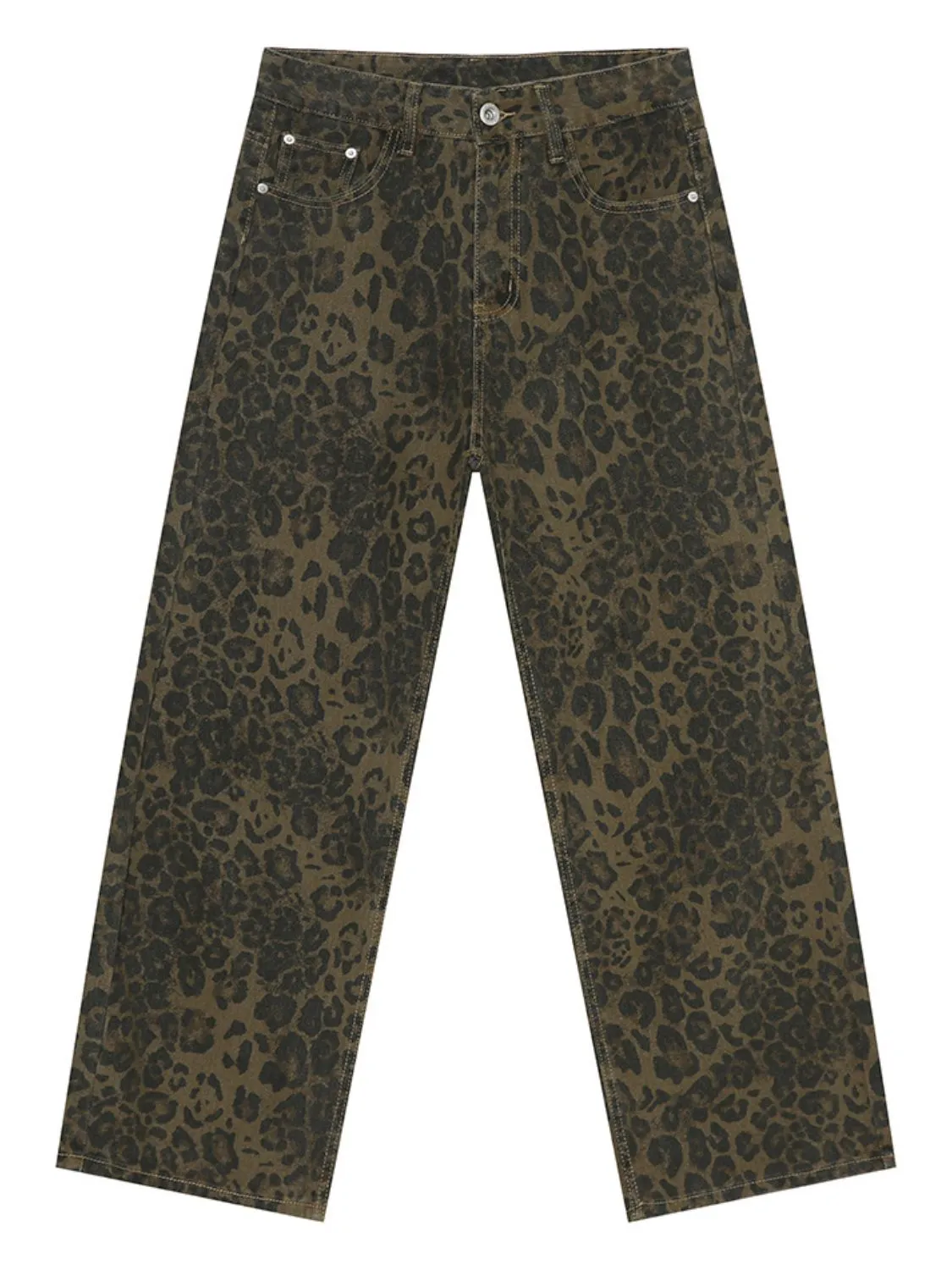Leopard Jeans with Pockets