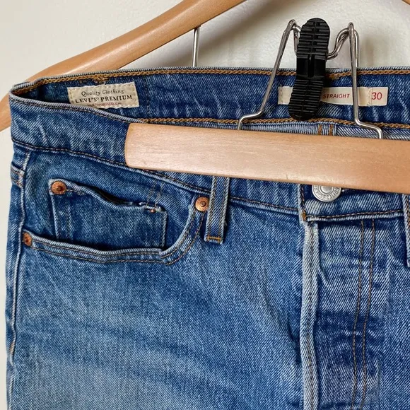Levi’s Wedgie Straight Button-Fly Jeans W30 L26