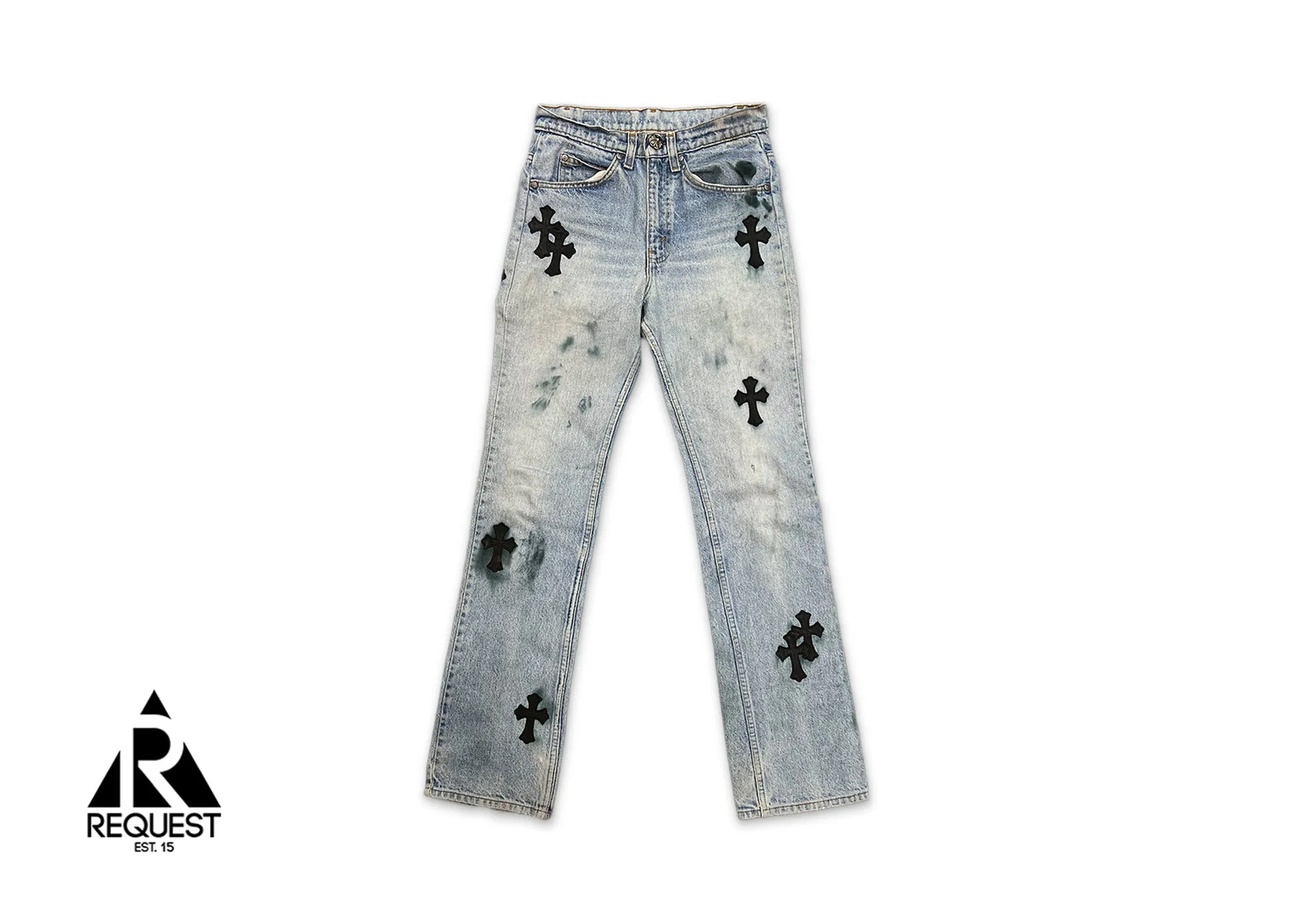 Light Wash Levi's Denim "Black Crosses"