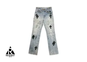 Light Wash Levi's Denim "Black Crosses"