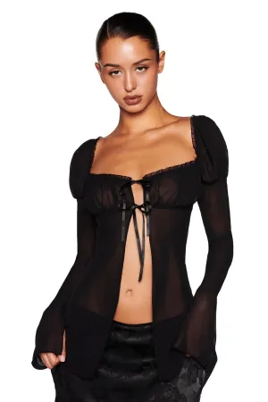 LINDSAY TOP - BLACK