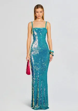 Lisette Sequin Crochet Dress