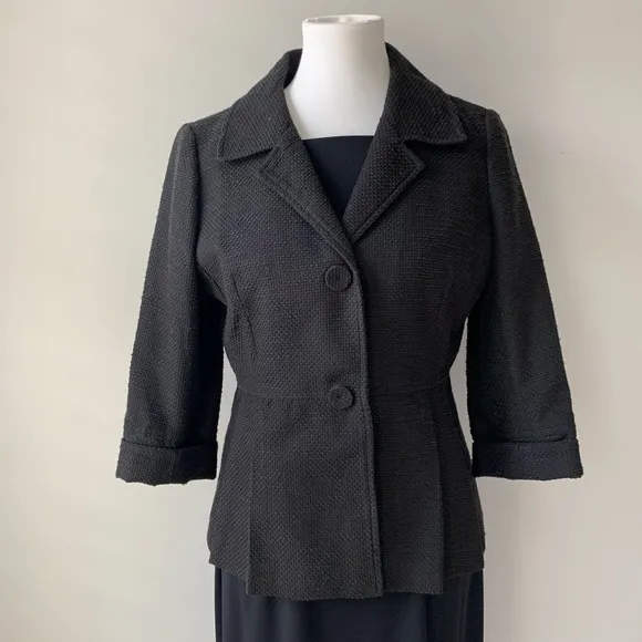 LOFT Ann Taylor Button Jacket 3/4 Length Sleeve