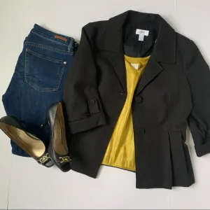 LOFT Ann Taylor Button Jacket 3/4 Length Sleeve