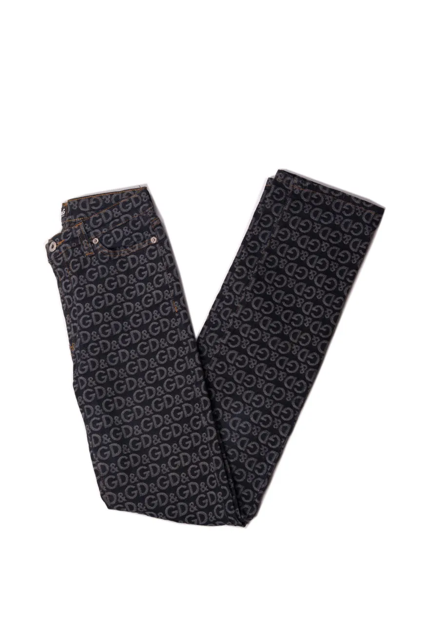 Logo Print Jeans