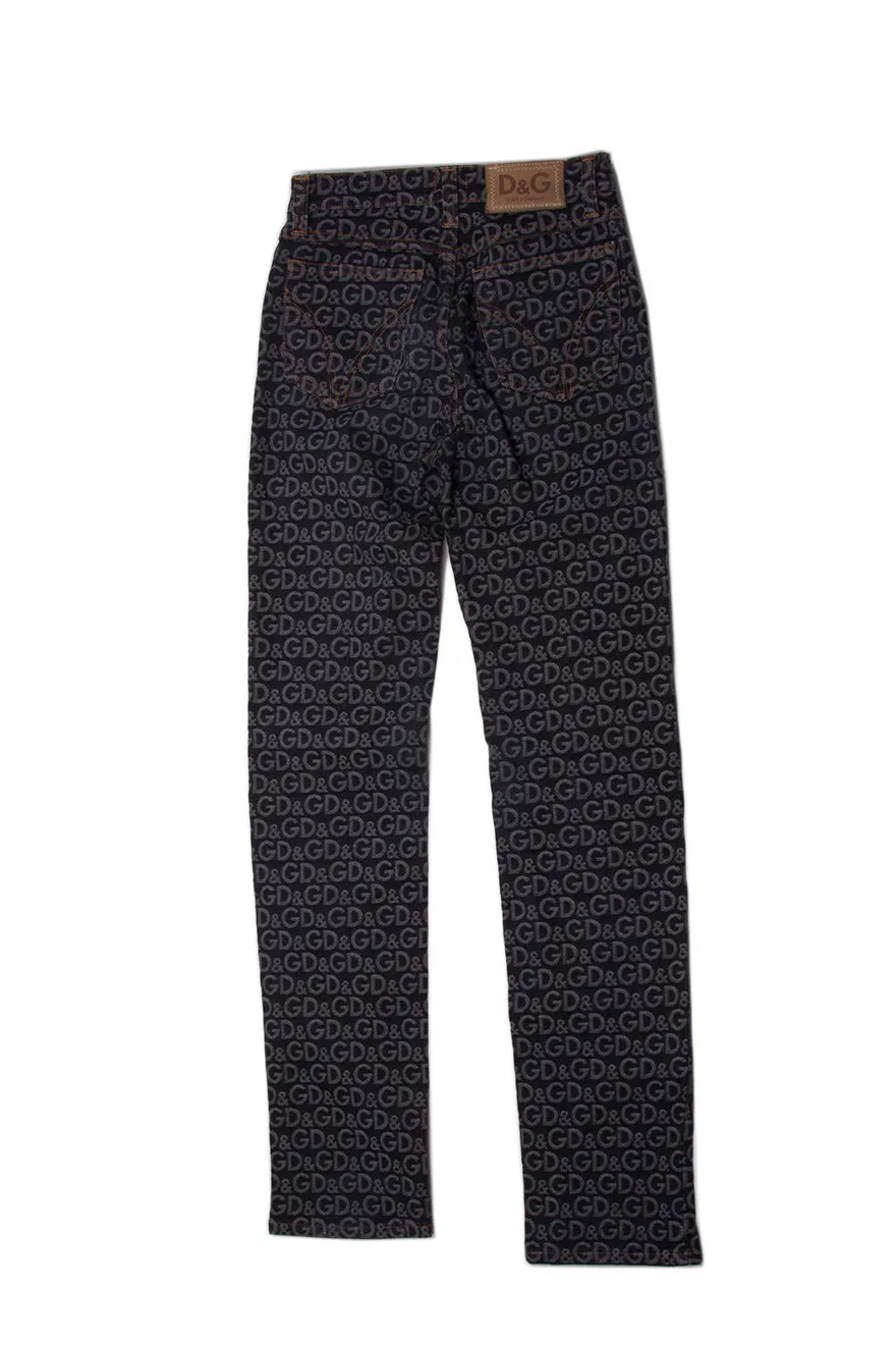 Logo Print Jeans