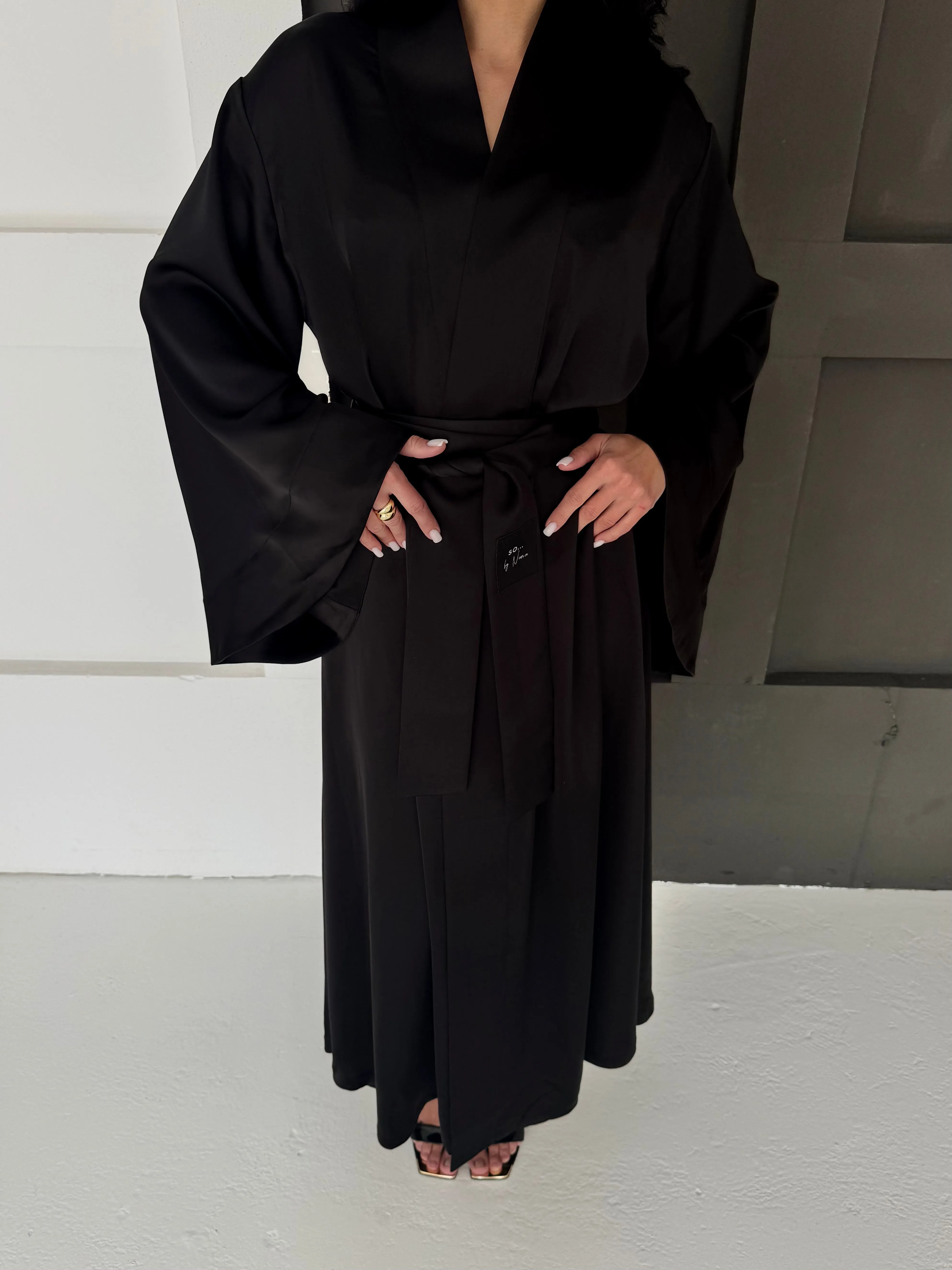 Long Kimono Geisha Black