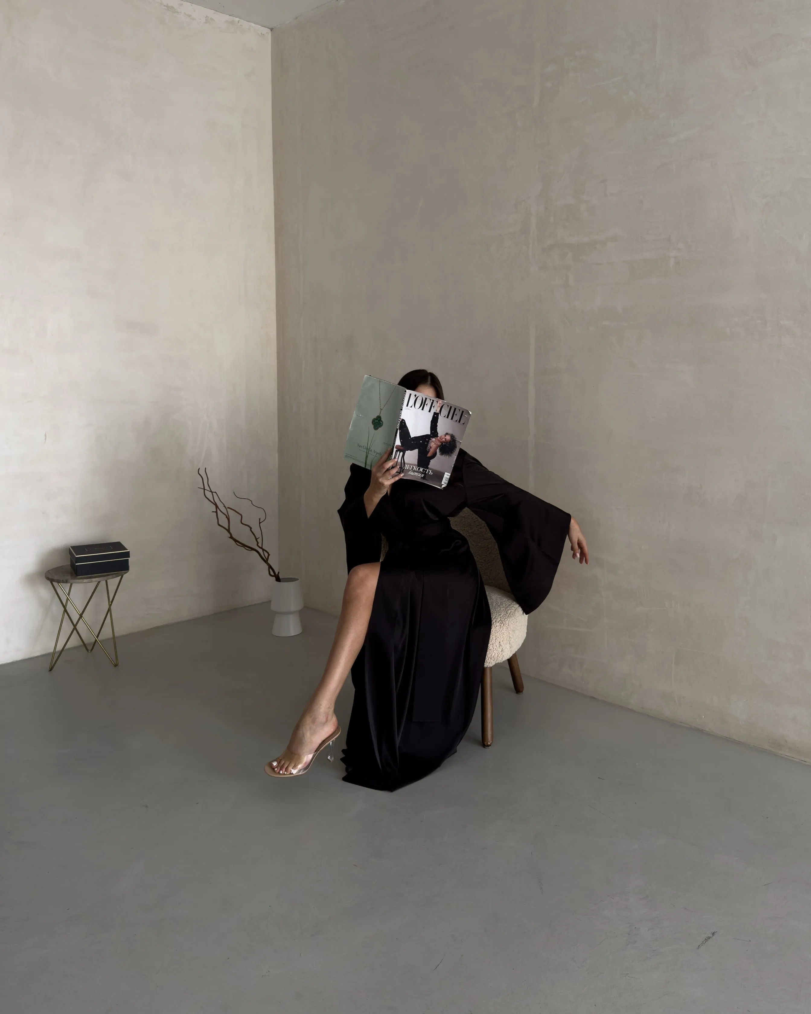 Long Kimono Geisha Black
