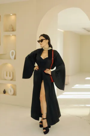 Long Kimono Geisha Black