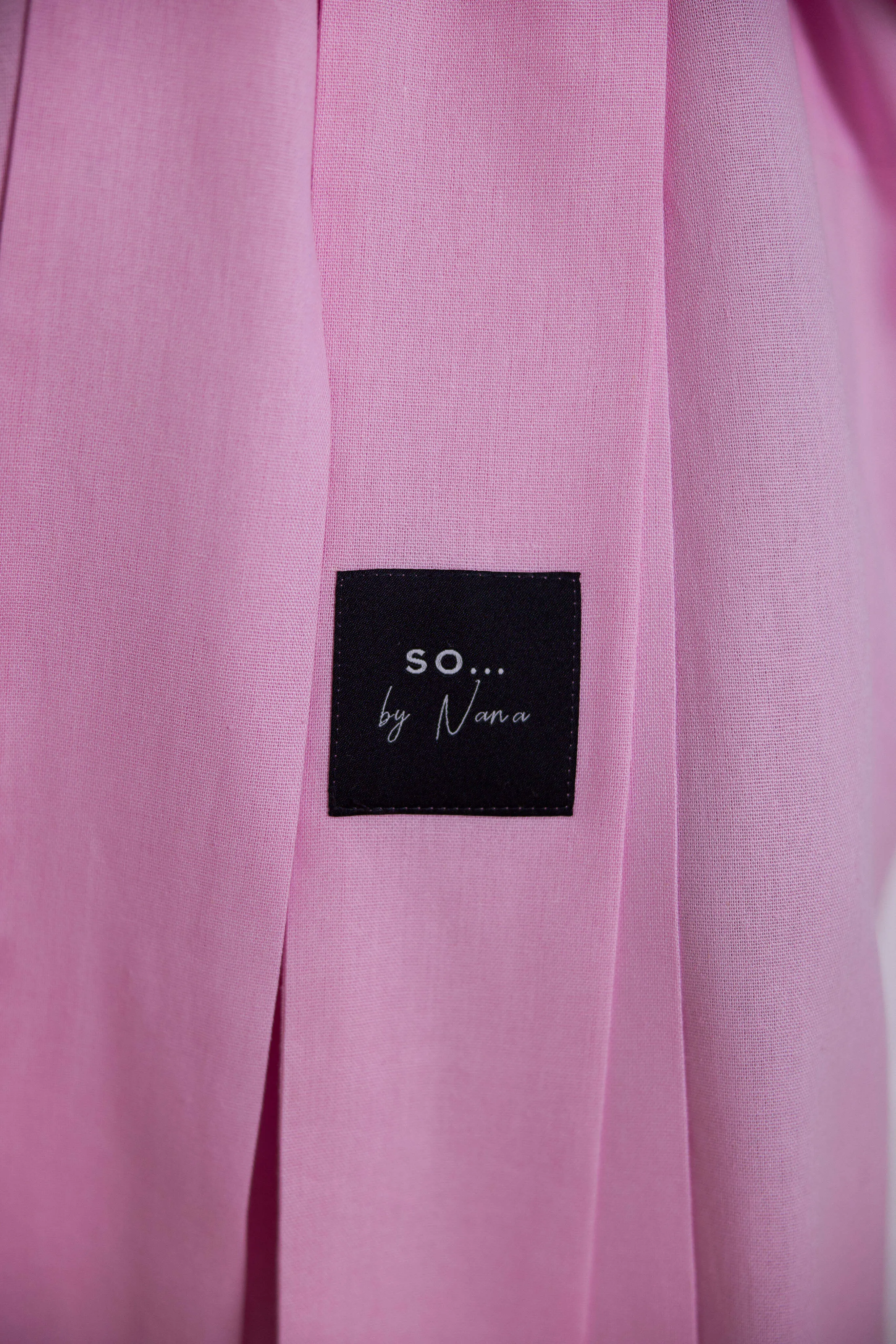 Long Linen Japanese Kimono Pink