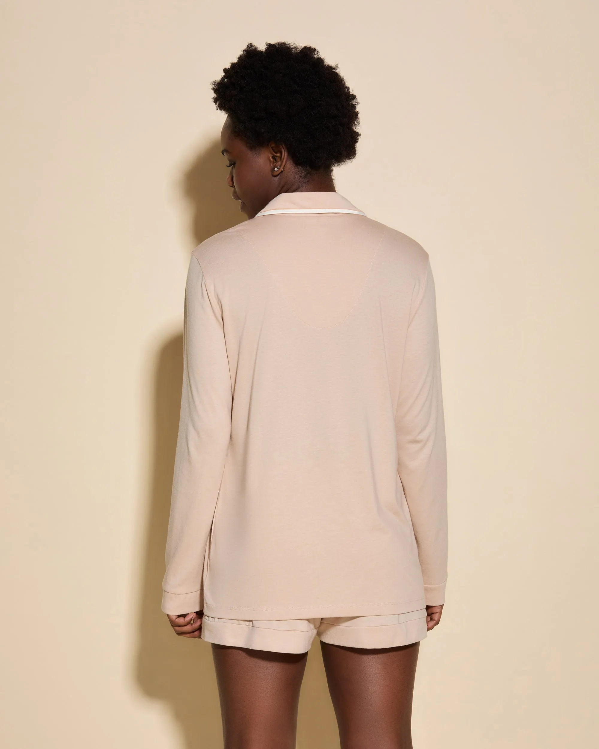 Long Sleeve Top & Boxer Pajama Set