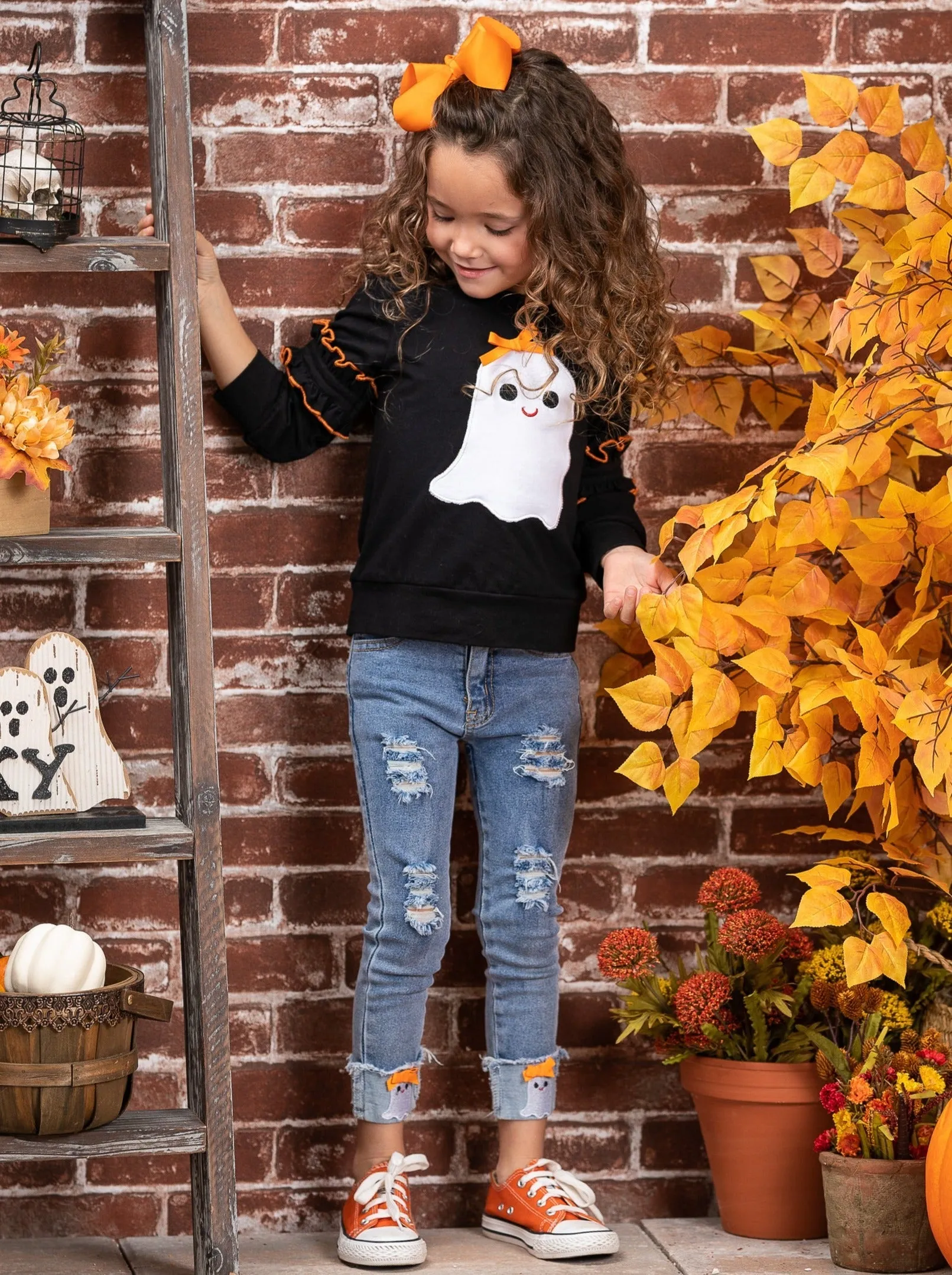 Looking Good, Ghoul Pullover and Cuffed Jeans Set