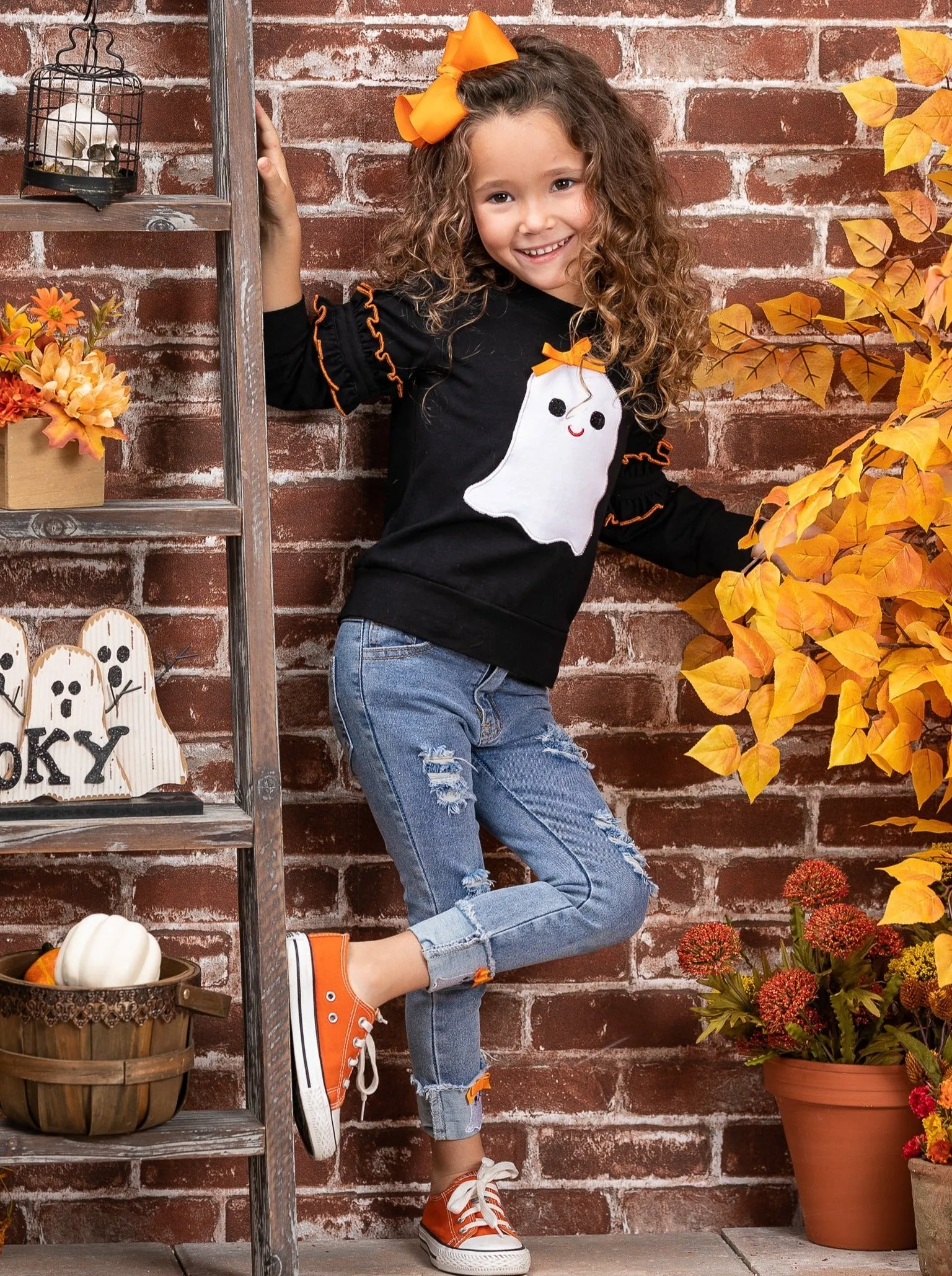 Looking Good, Ghoul Pullover and Cuffed Jeans Set