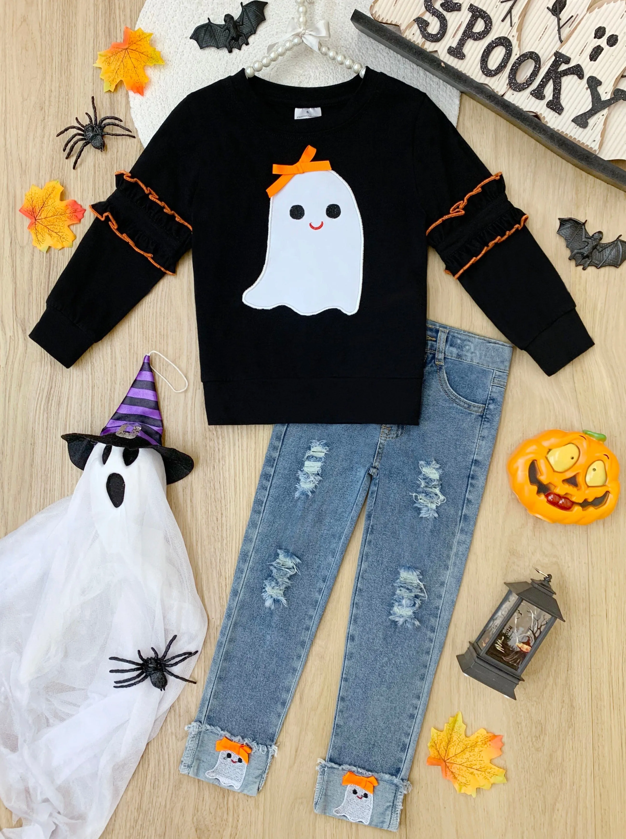 Looking Good, Ghoul Pullover and Cuffed Jeans Set