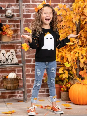 Looking Good, Ghoul Pullover and Cuffed Jeans Set