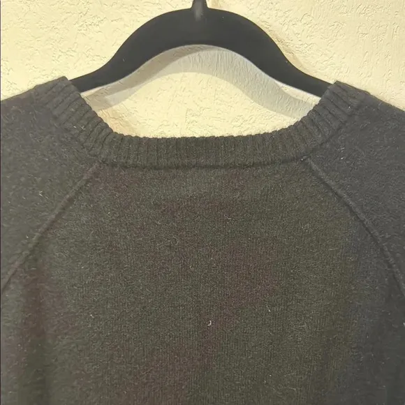Lord &amp; Taylor Black Cashmere Sequin Sweater size M