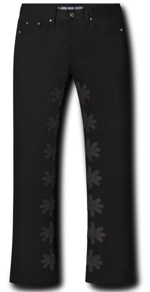 Lost SHDWS Black/Black Studded Denim Jeans