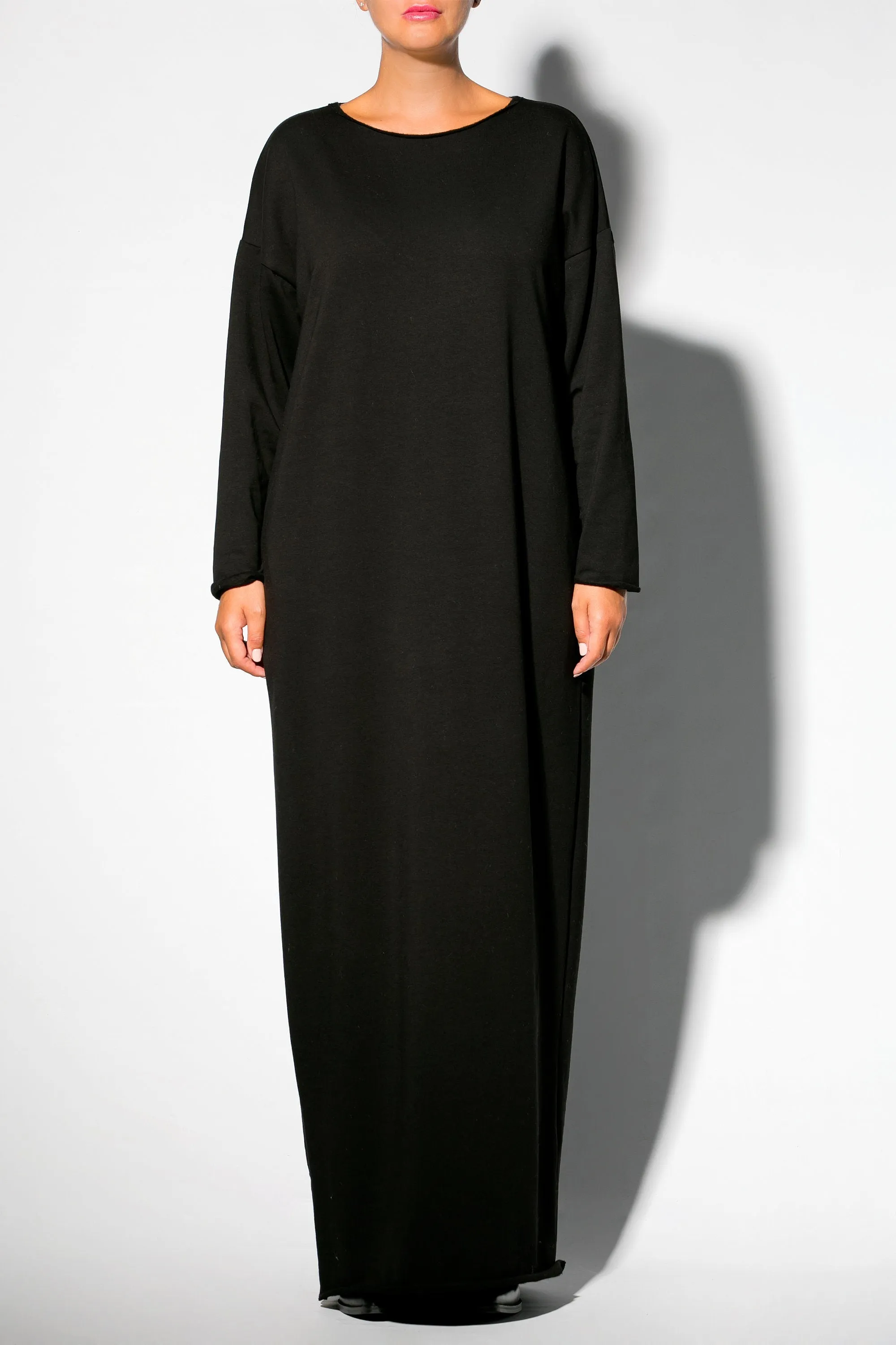 Loungewear Dress, Loungewear Robe, Black Cozy Dress, Long Maxi Dress, Long Sleeve Dress
