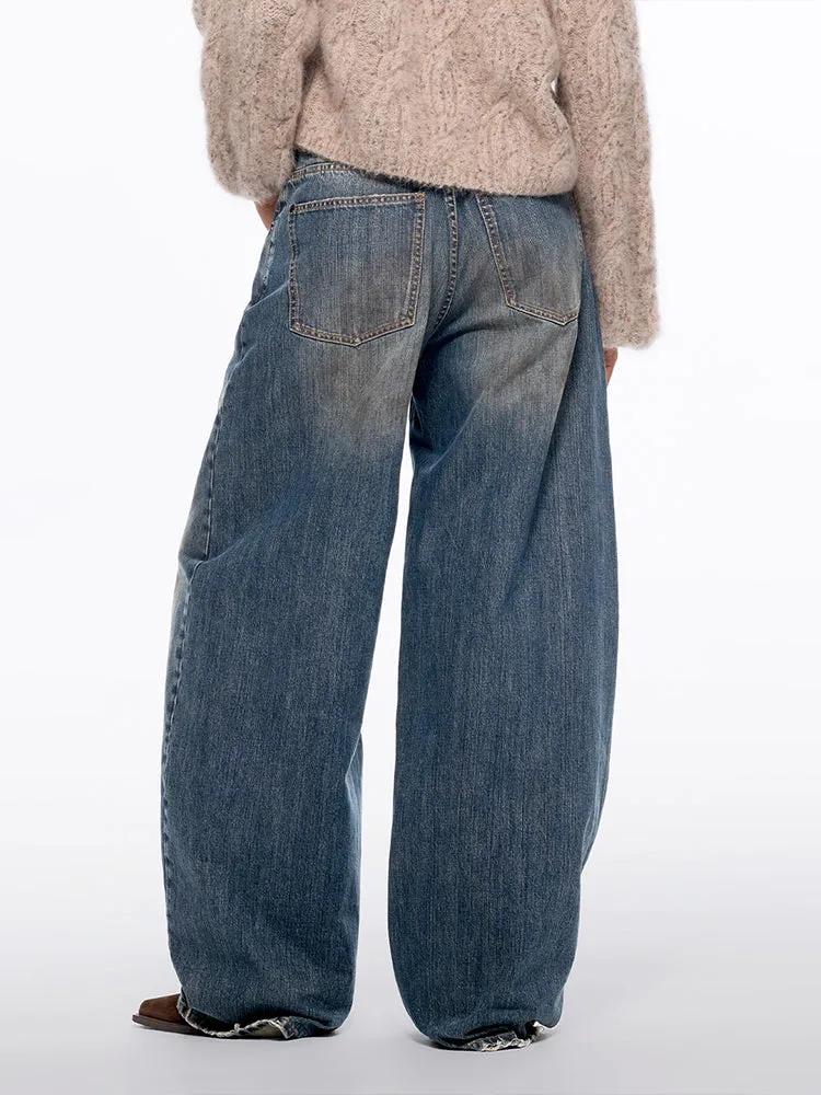 Low-Rise Wide-Leg Jeans