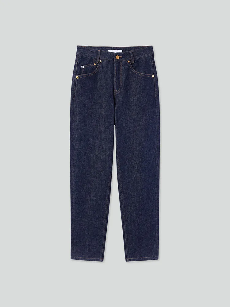 Low-Waist Slimming Tapered Jeans