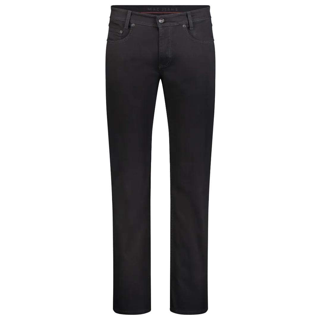 Mac Arne Straight Leg Stretch Denim Jeans - Black