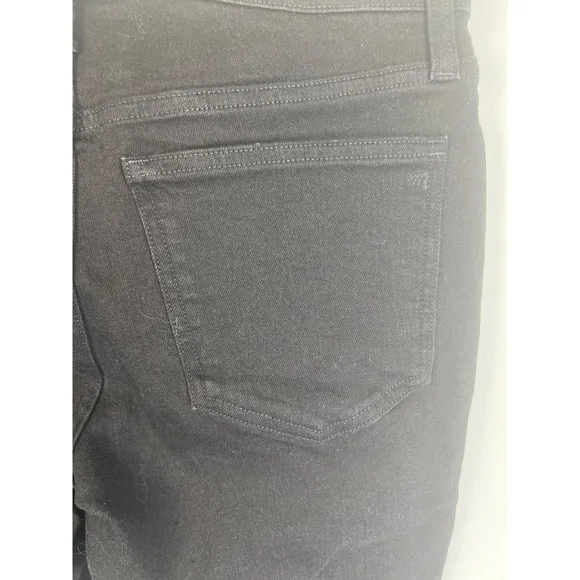 MADEWELL Black Frost Kick Out Full-Length Jeans NWT Size 26P