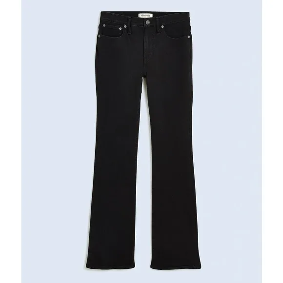 MADEWELL Black Frost Kick Out Full-Length Jeans NWT Size 26P