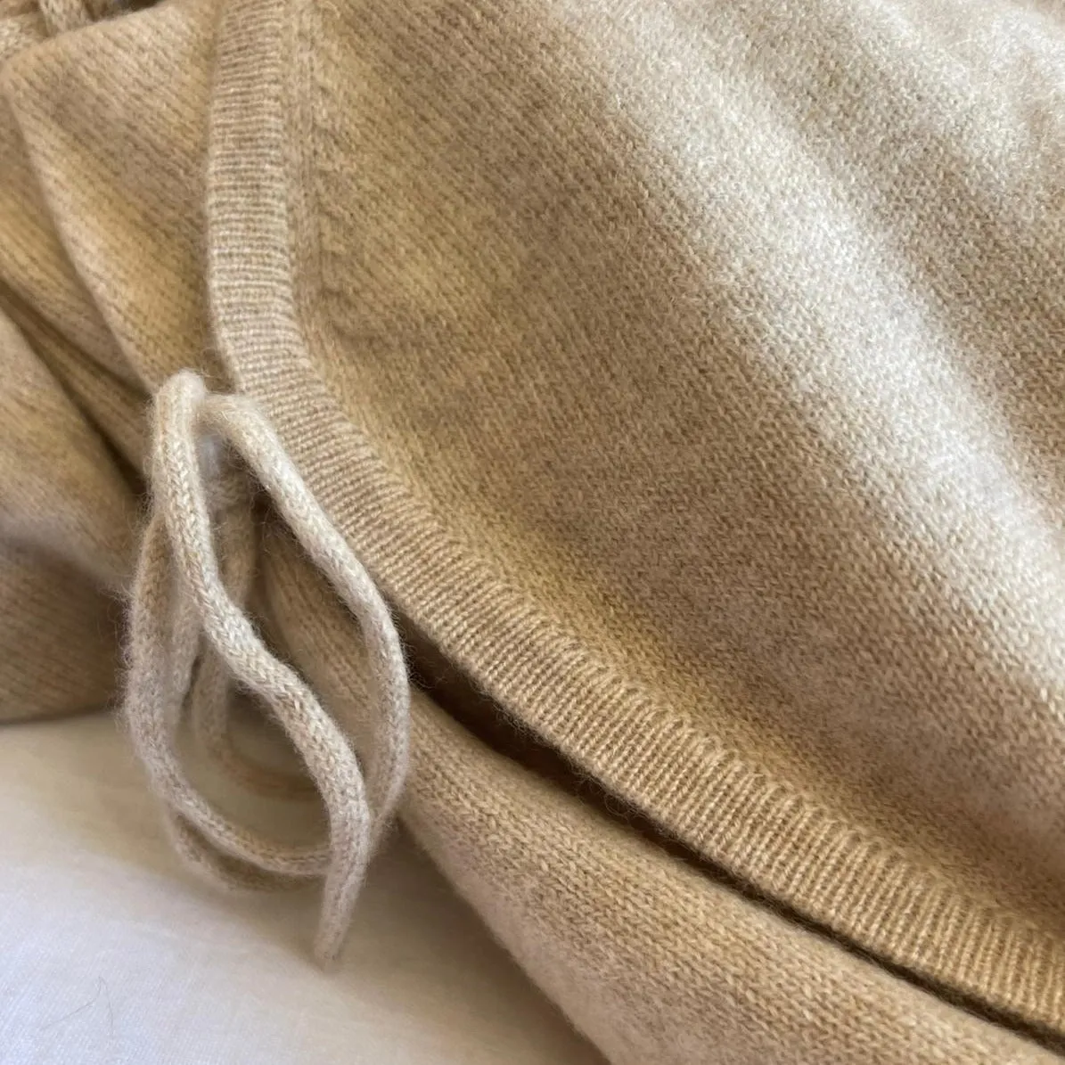 Maeve Premium Cashmere Wrap Footed Babygrow (Apricot)