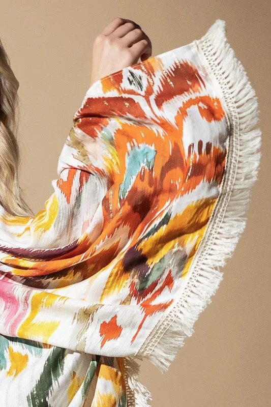 Malibu Sunset Fringe Kimono