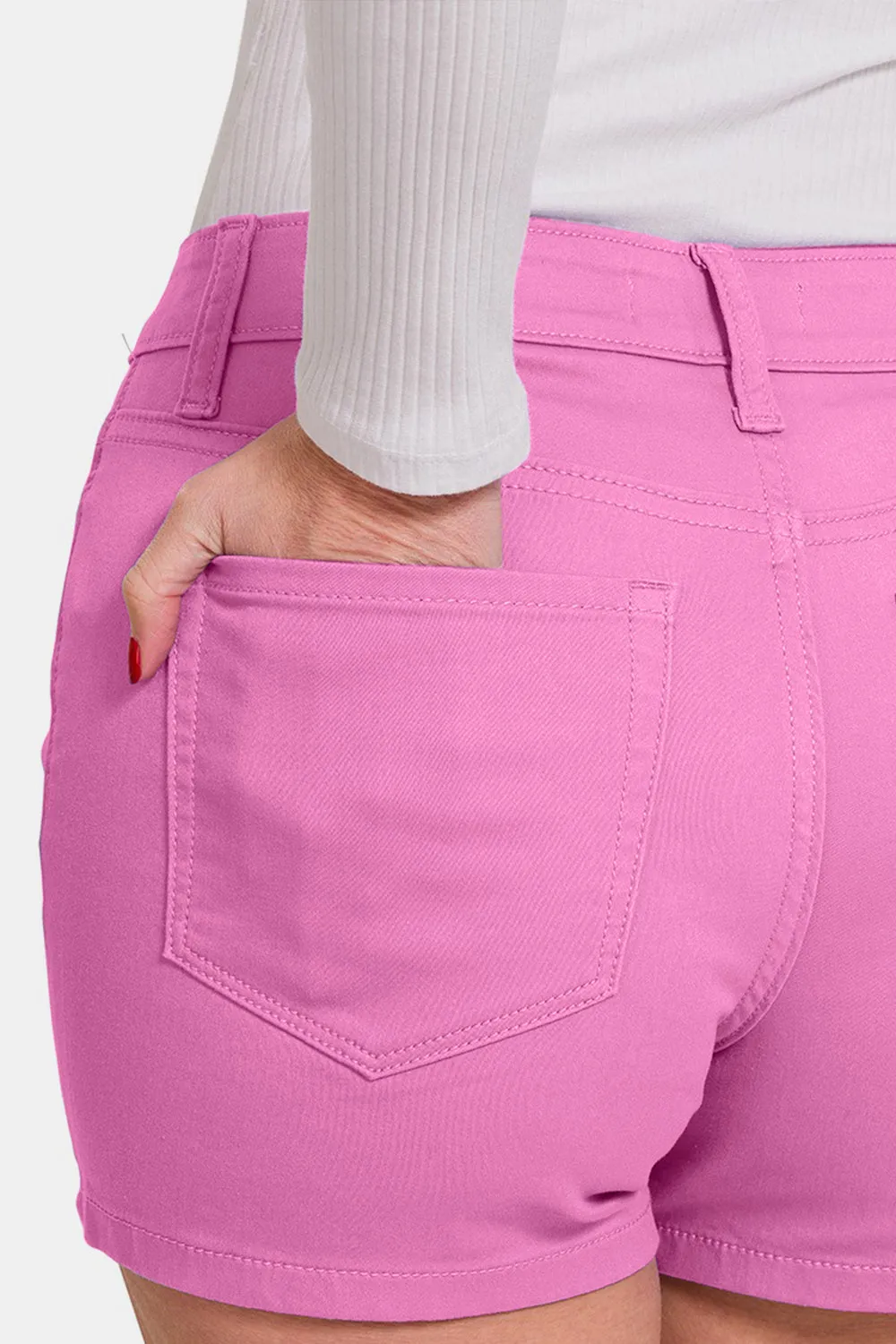 Mandy Zenana High Waist Denim Shorts