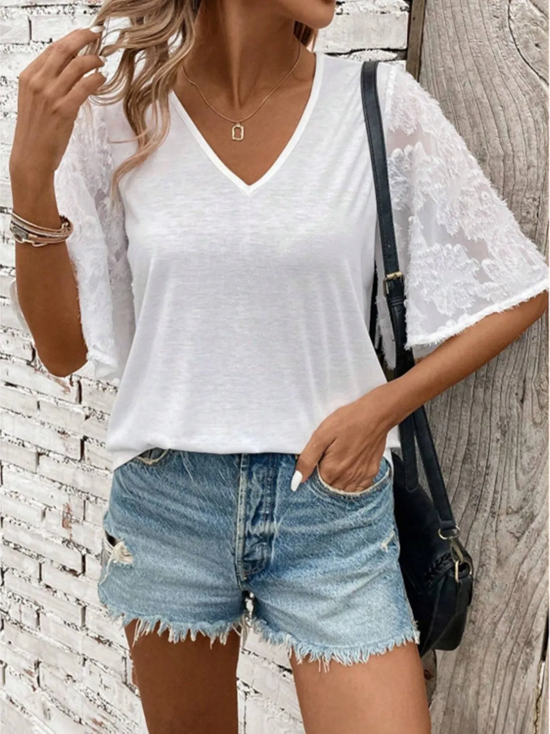 McKenna V-Neck Half Sleeve T-Shirt