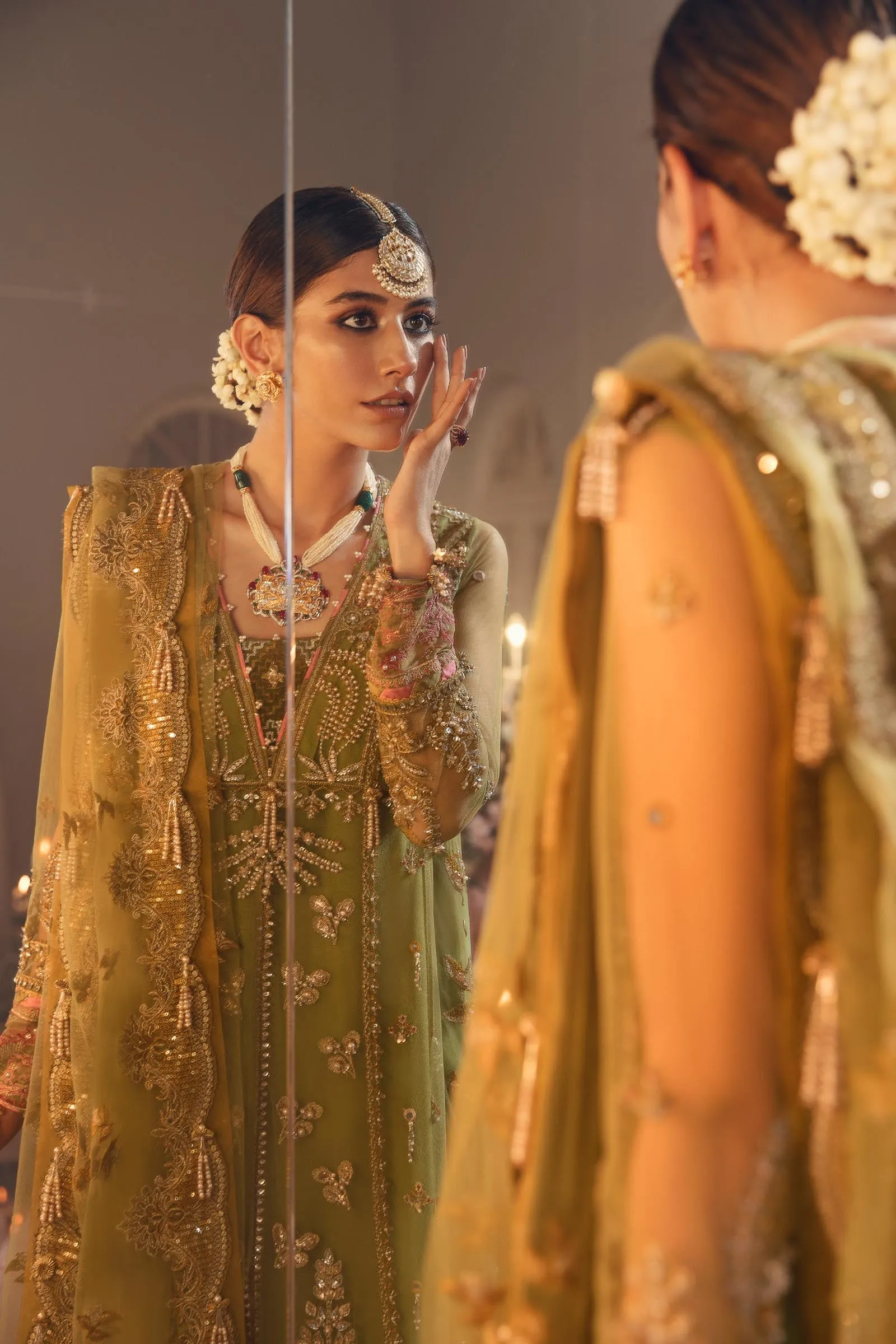 MEHZEBEEN (ZC22-04)  | Zaha Gossamer Collection 2022 | Unstitched Embroidered Net Suit
