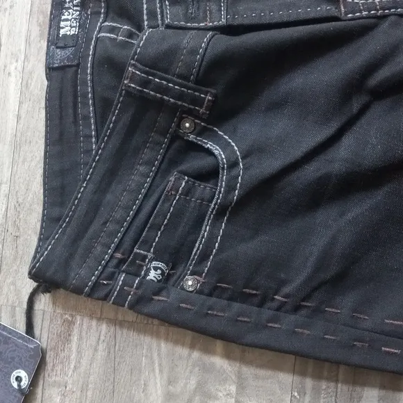 MeK Denim Ankara Boot Cut Jeans Black Women's 29 | 34