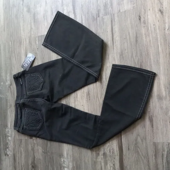 MeK Denim Ankara Boot Cut Jeans Black Women's 29 | 34