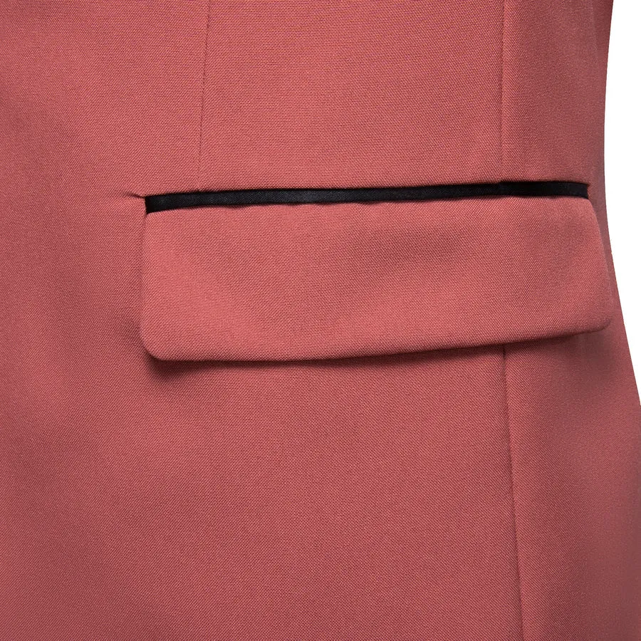 Men's Blush Red Shawl Lapel Tuxedo Jacket