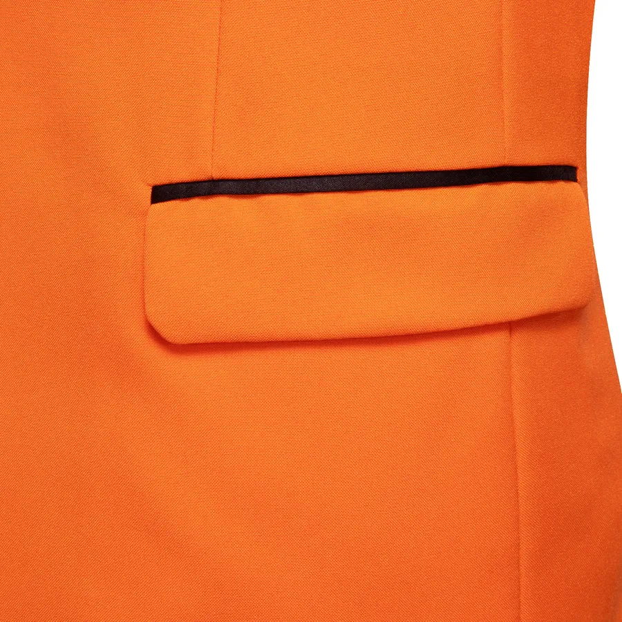 Men's Burnt Orange Shawl Lapel Tuxedo Jacket