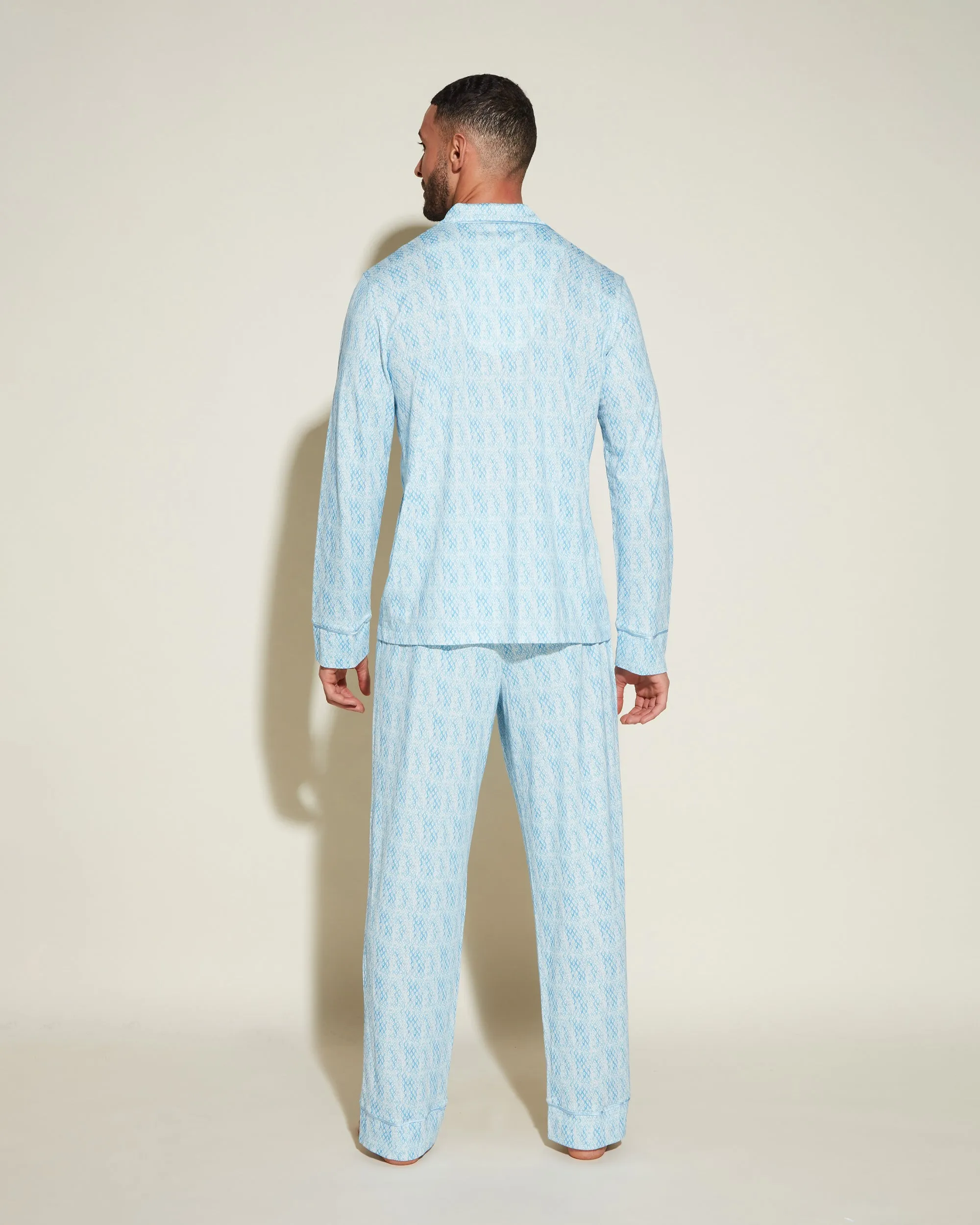 Men's Classic Long Sleeve Top & Pant Pajama Set