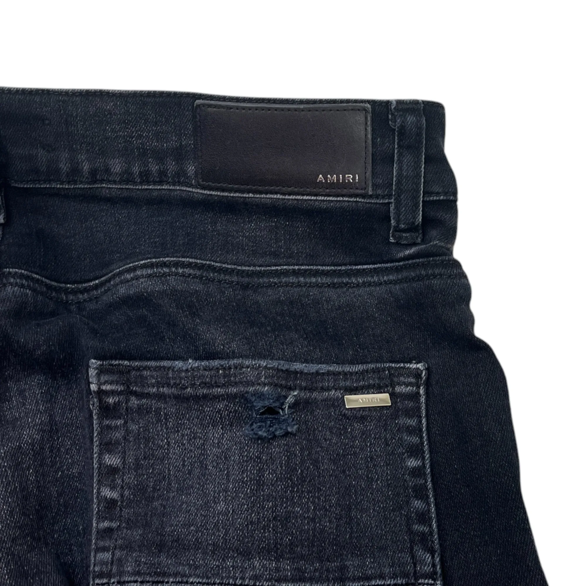 Men's Distressed Jeans Black Size Waist 30"