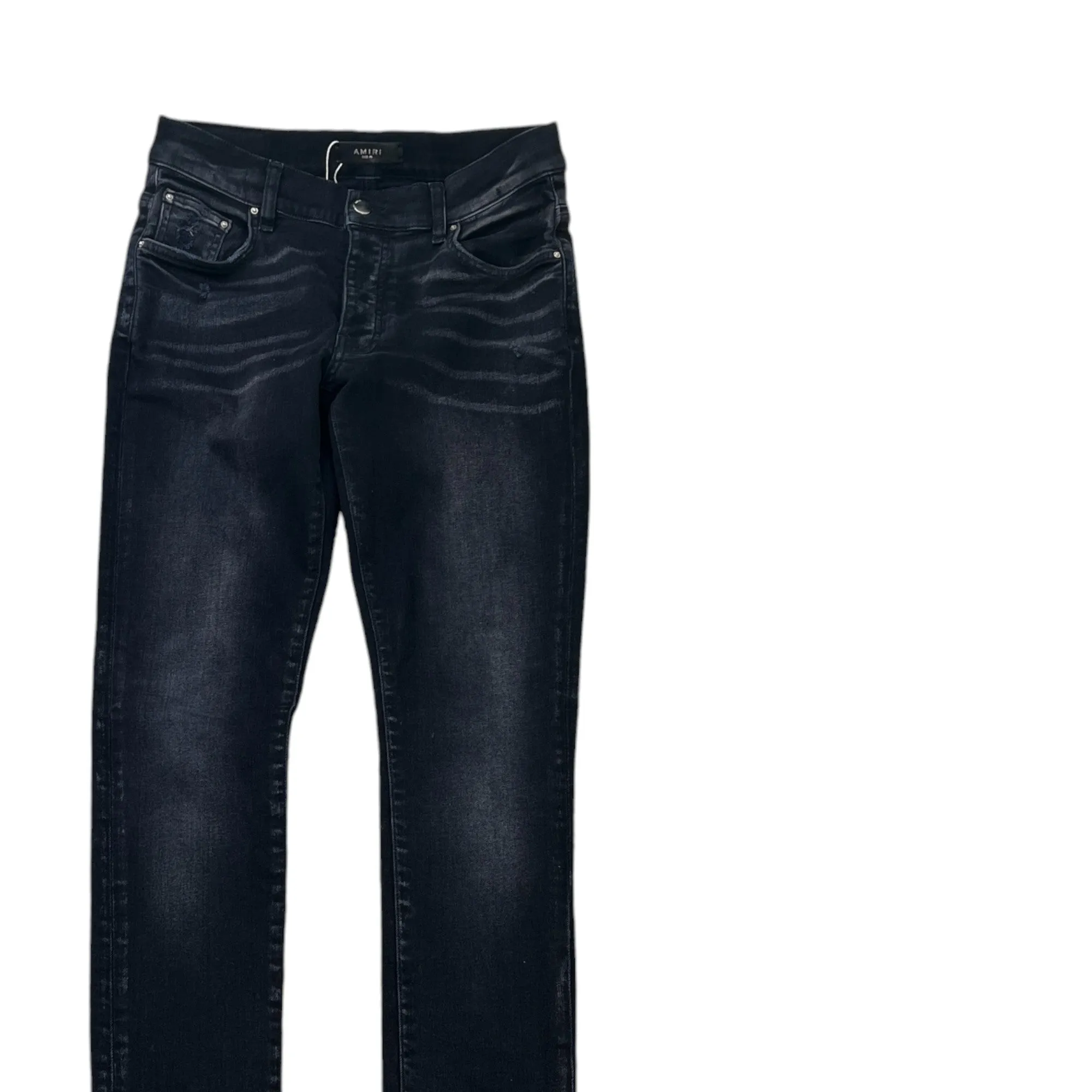 Men's Distressed Jeans Black Size Waist 30"