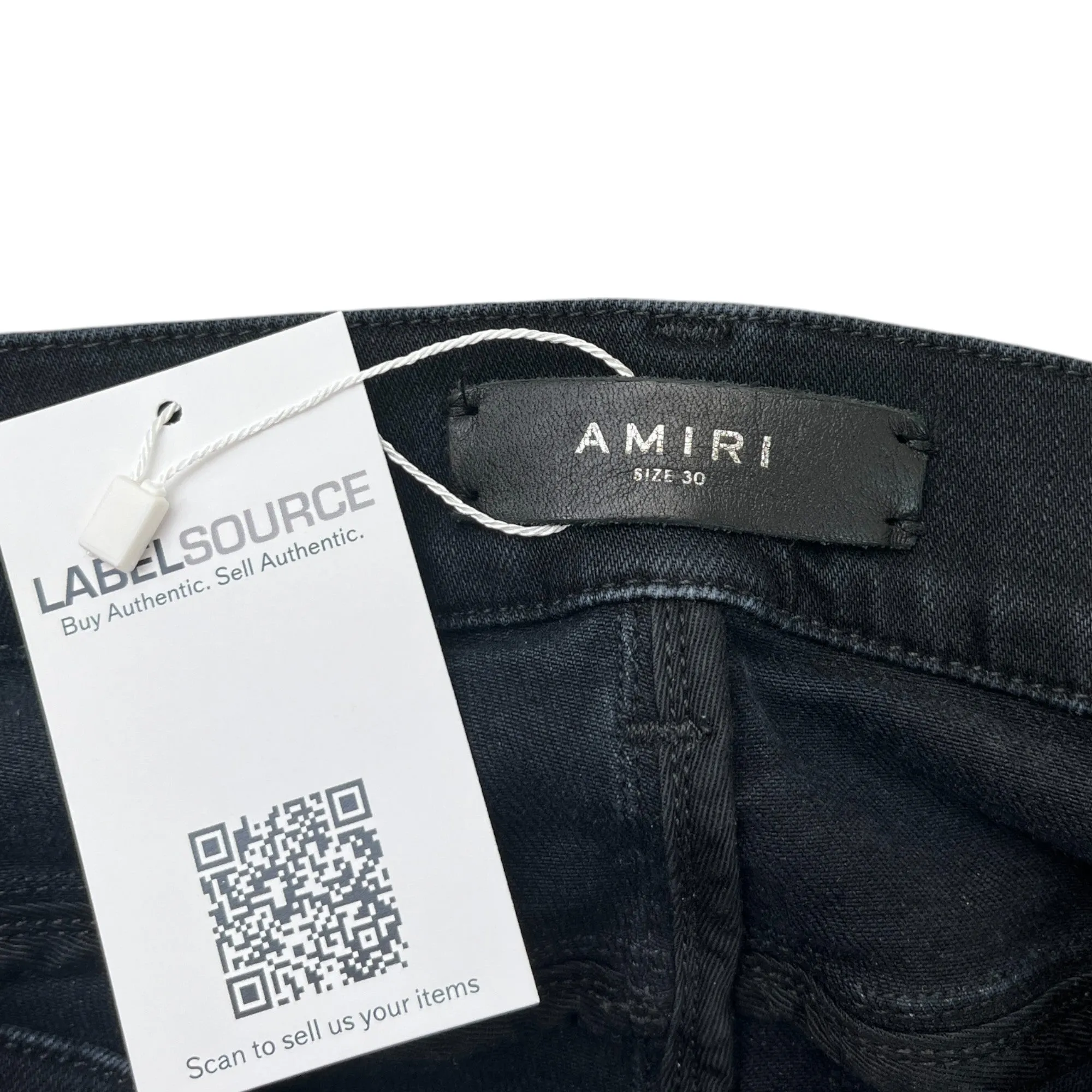 Men's Distressed Jeans Black Size Waist 30"